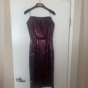 Tom Ford purple glass beaded dress